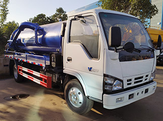 Isuzu 5 m³camion d'aspiration des eaux usées